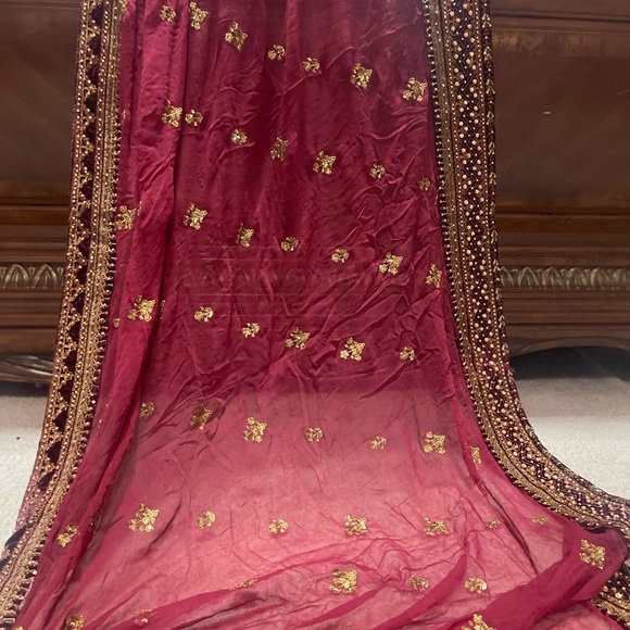 Beautiful Maria b handmade saree - Picture 1 of 16